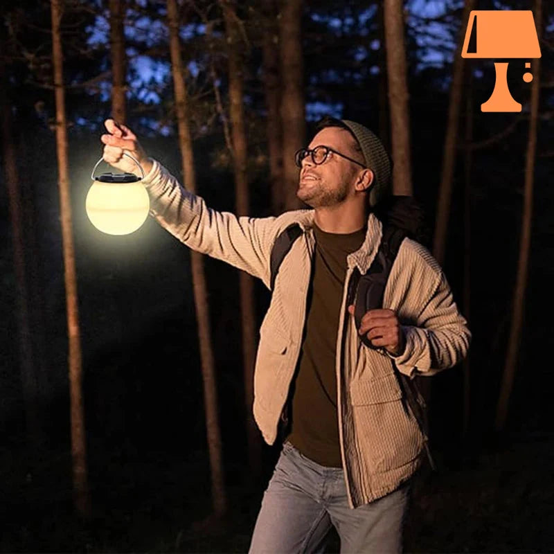 SolarGlow - Bærbar håndholdt solcellelykt for utendørseventyr