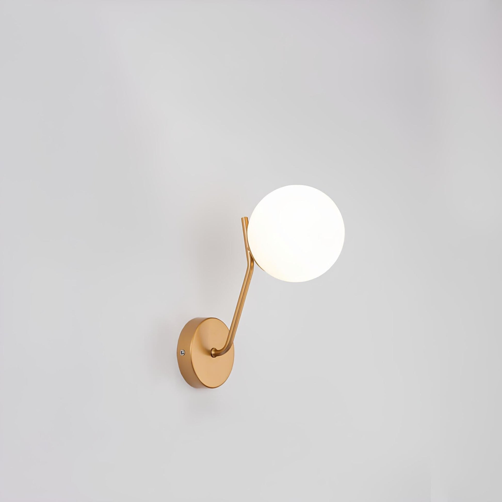 LumiSphere - Moderne, sirkulær vegglampe i glass