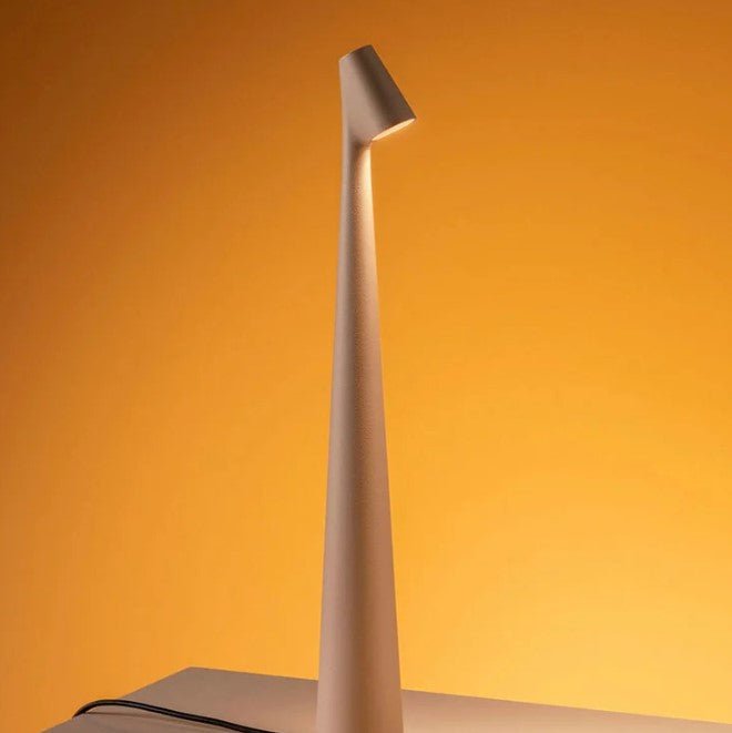 Lysende bærbar bordlampe