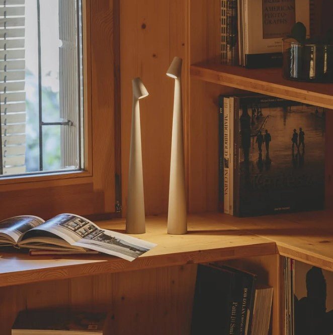 Lysende bærbar bordlampe