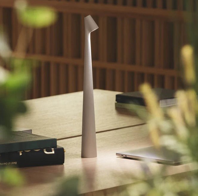 Lysende bærbar bordlampe
