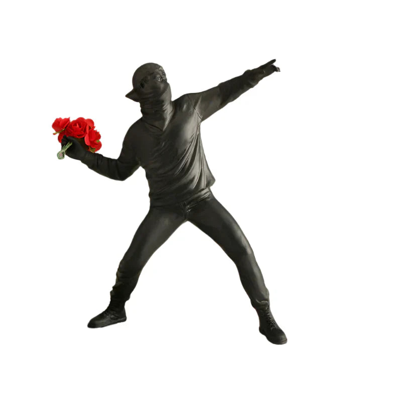 BloomThrower – Moderne blomsterkasterstatue