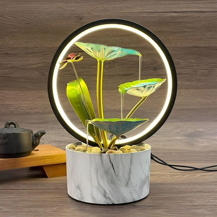 GlowCascade - beroligende bordlampe med fossefall