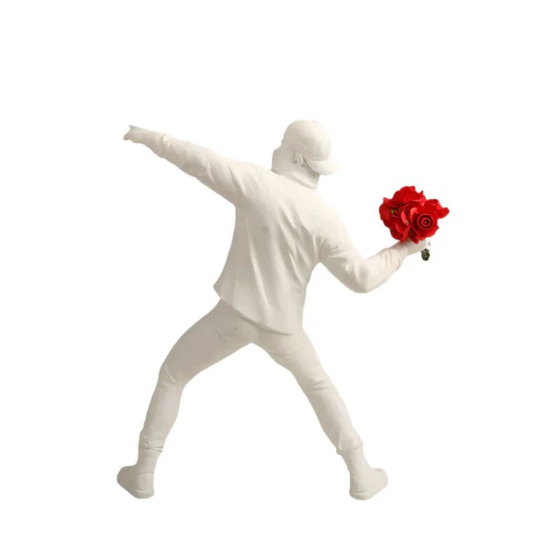 BloomThrower – Moderne blomsterkasterstatue