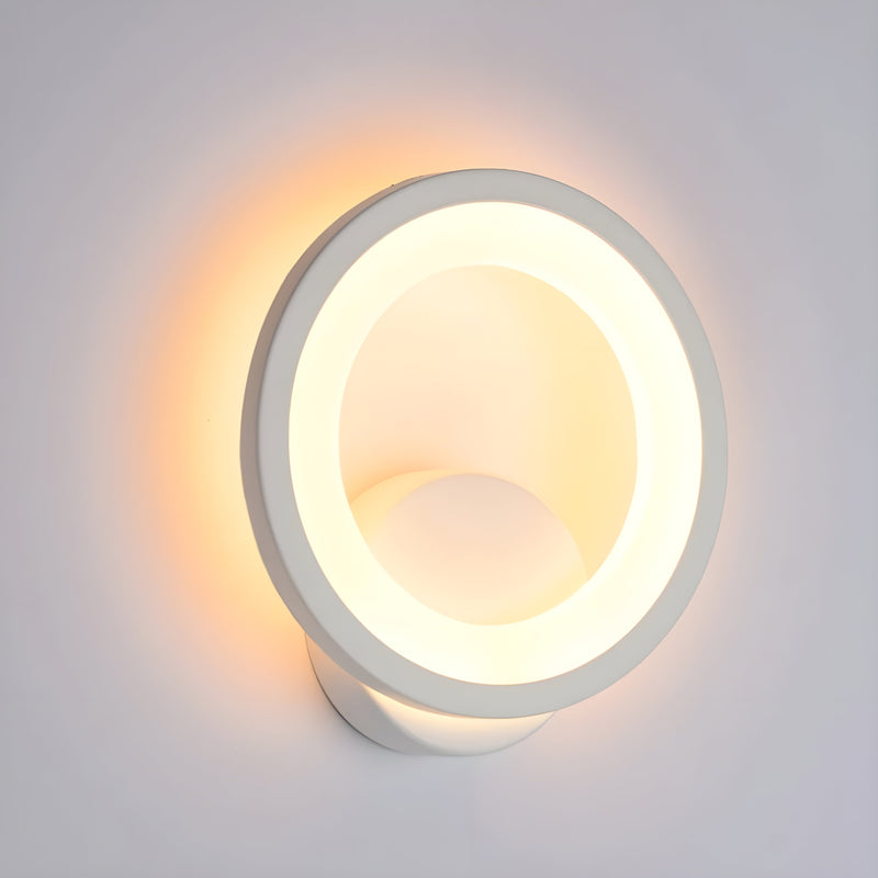 Moderne rund LED-vegglampe