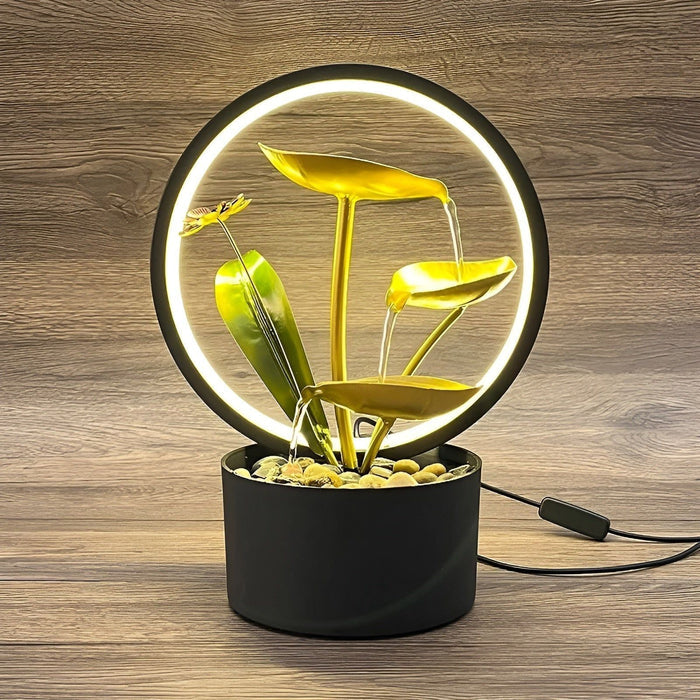GlowCascade - beroligende bordlampe med fossefall
