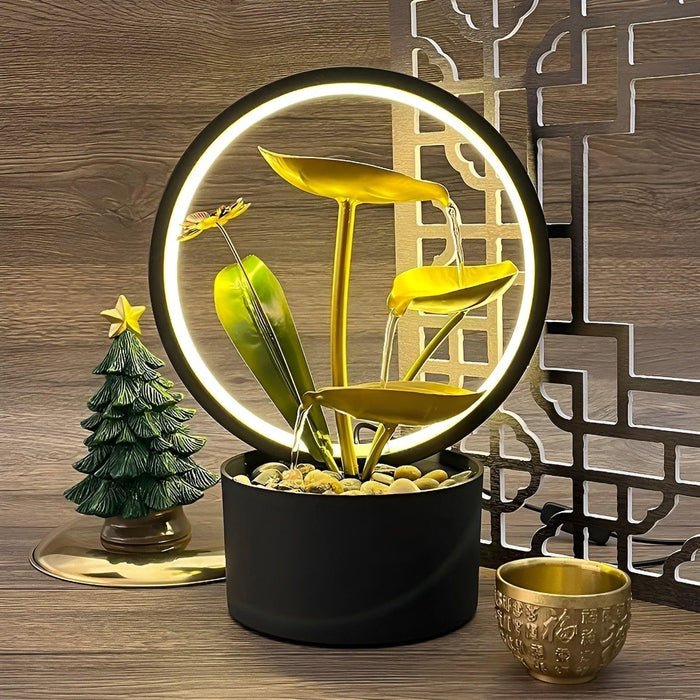 GlowCascade - beroligende bordlampe med fossefall