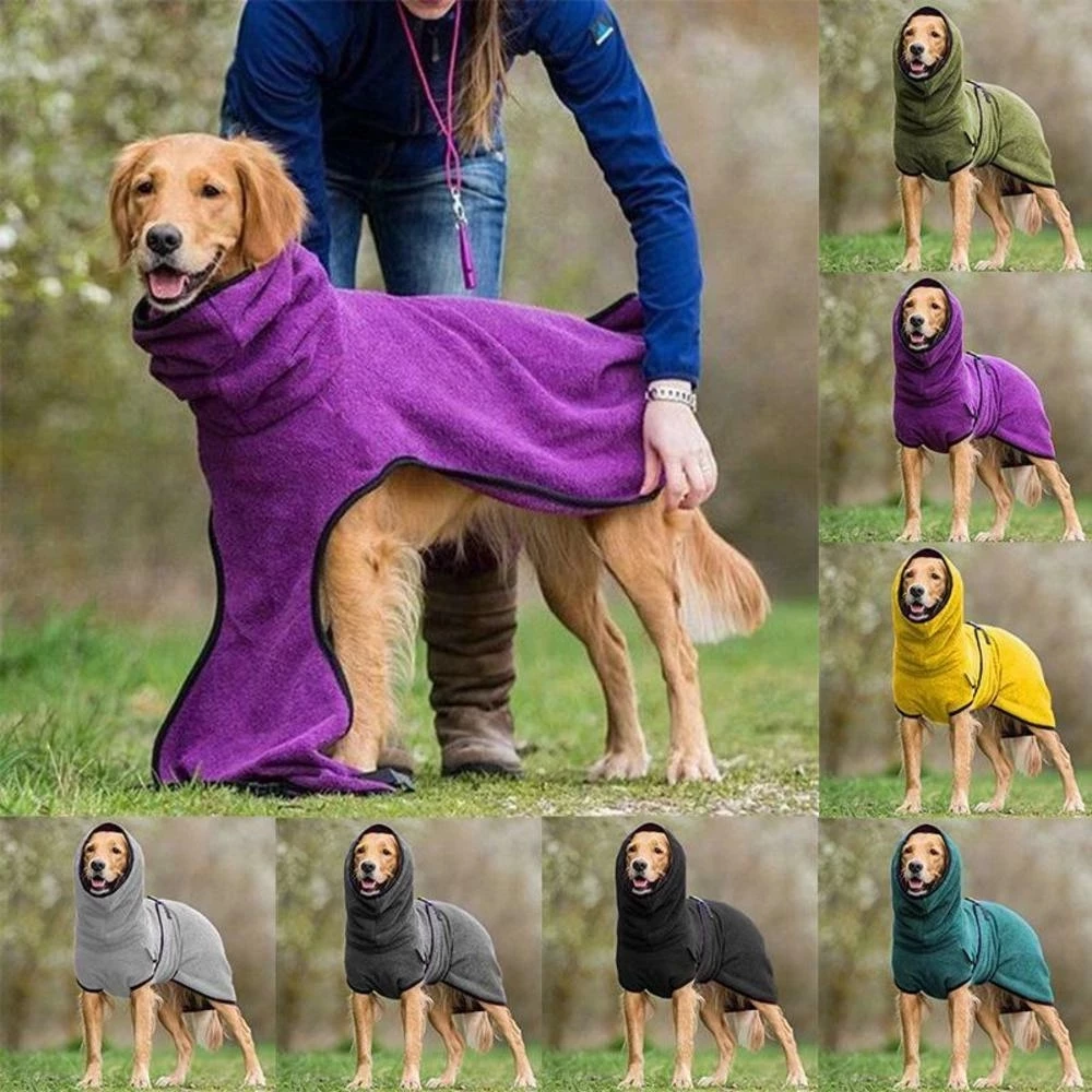 CozyPaws - Hundefrakk med fleecehette for varme og komfort