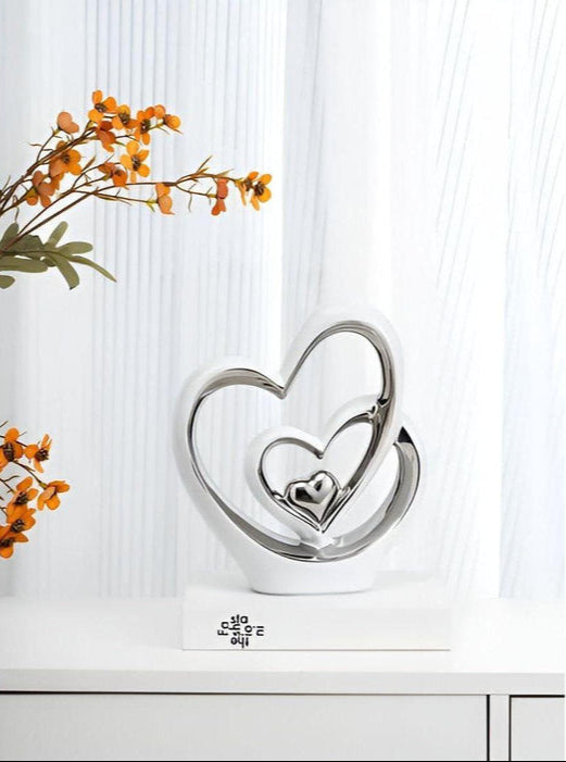 HeartDecor - Unik dobbel hjerteskulptur