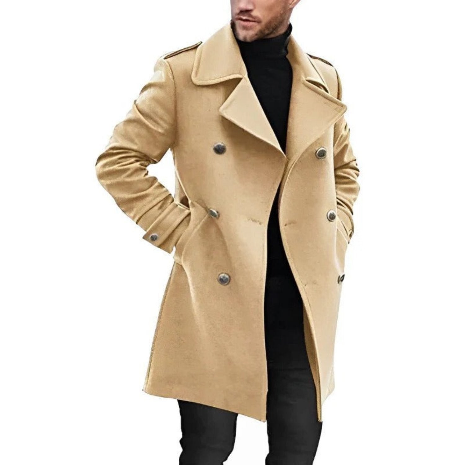 Lukas - Trenchcoat med lommer