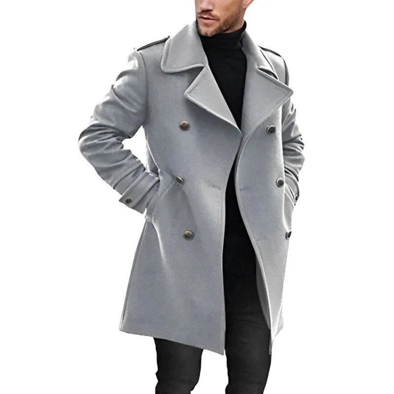 Lukas - Trenchcoat med lommer