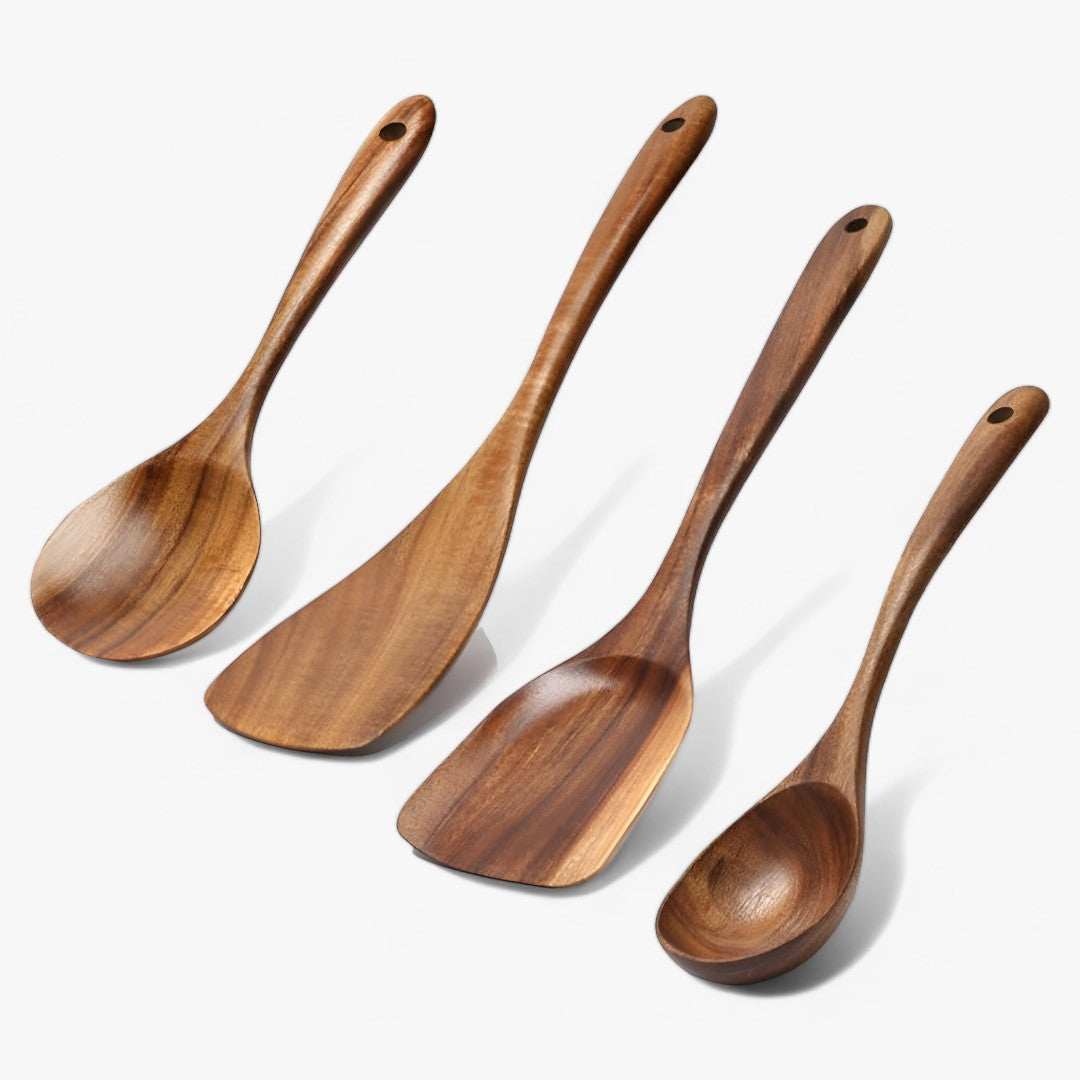 EcoWood - Premium kjøkkenredskapssett i tre