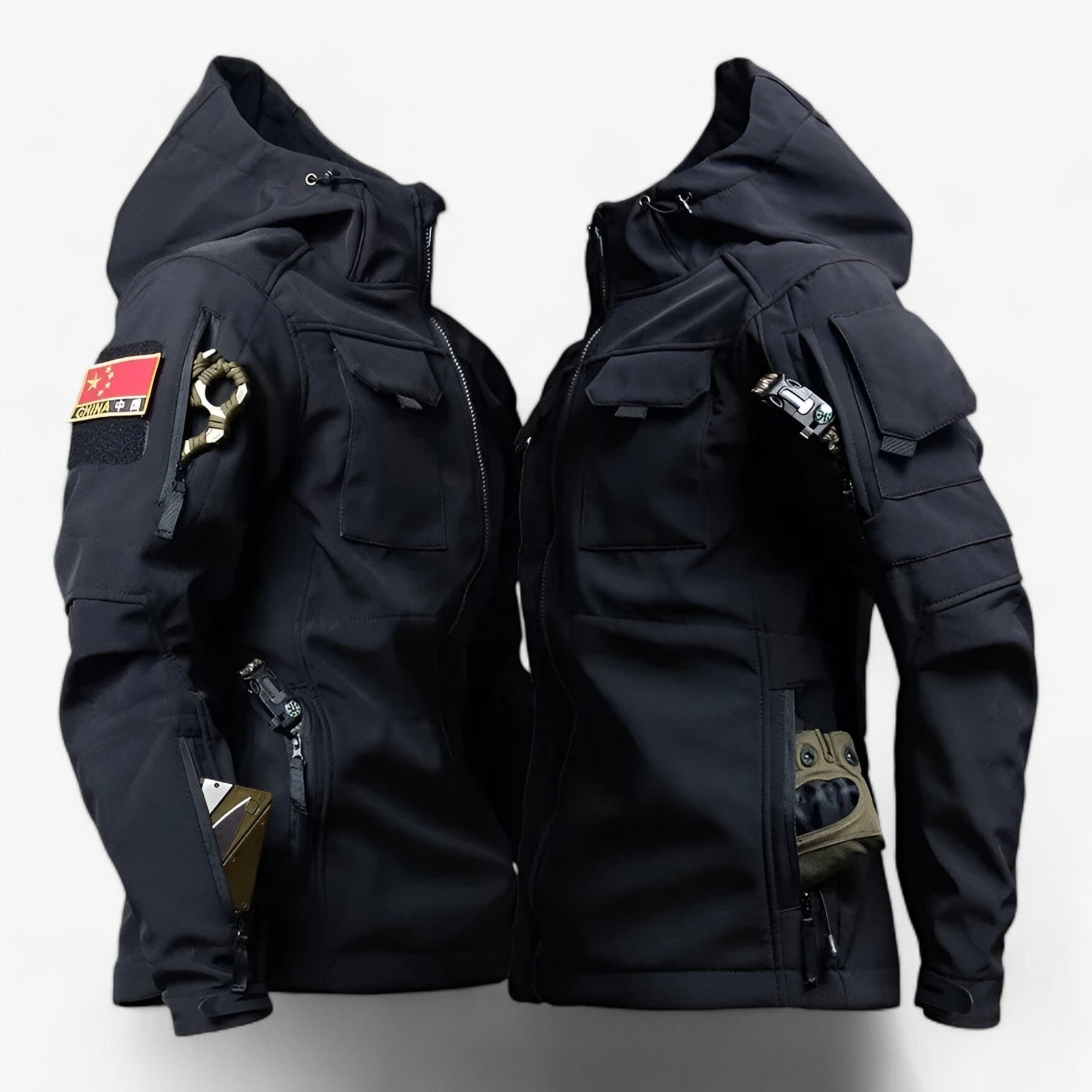 Atlas funksjonell jakke - vanntett design med flere lommer