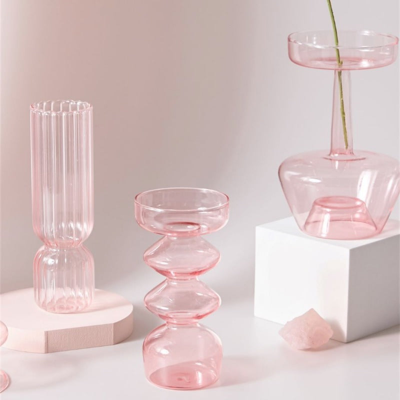 GlassAura - Elegante håndlagde lysestaker og vaser i glass