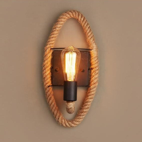 RetroGlow vegglampe – stilig vintagedesign med unik rund ramme