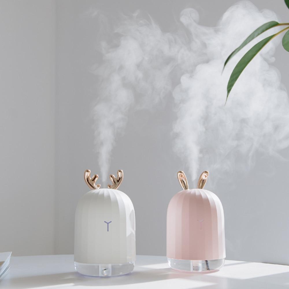 DeerMist luftfukter – Antler-design med mykt stemningslys