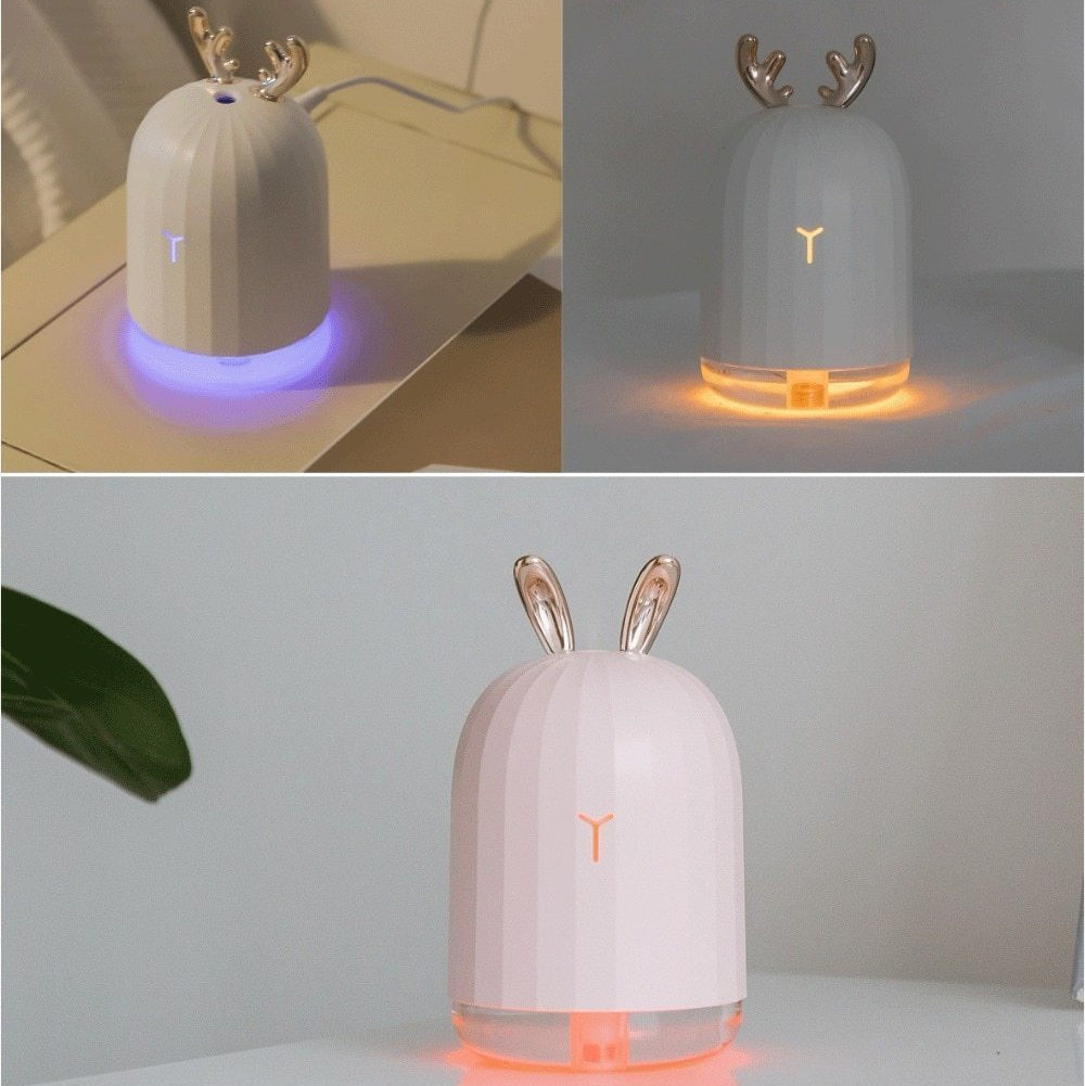 DeerMist luftfukter – Antler-design med mykt stemningslys