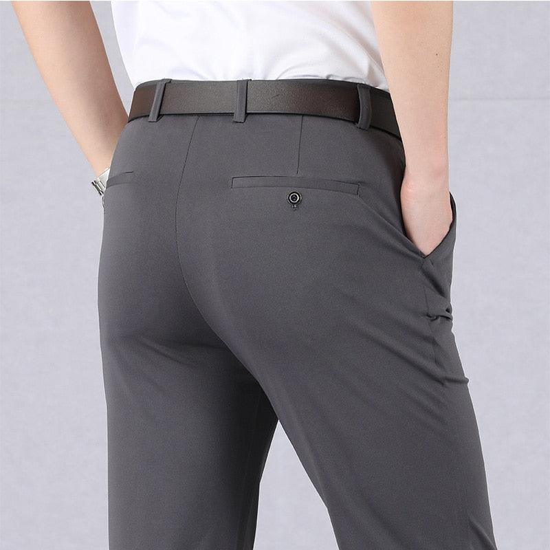 James Slim-Fit-bukse med elastisk linning