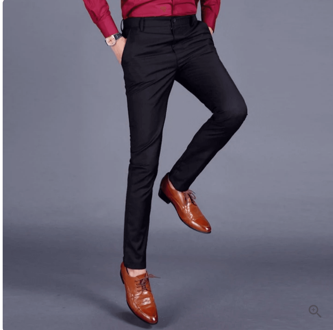 James Slim-Fit-bukse med elastisk linning