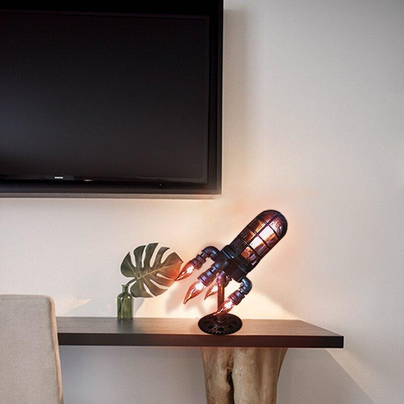 Steampunk rakettlampe