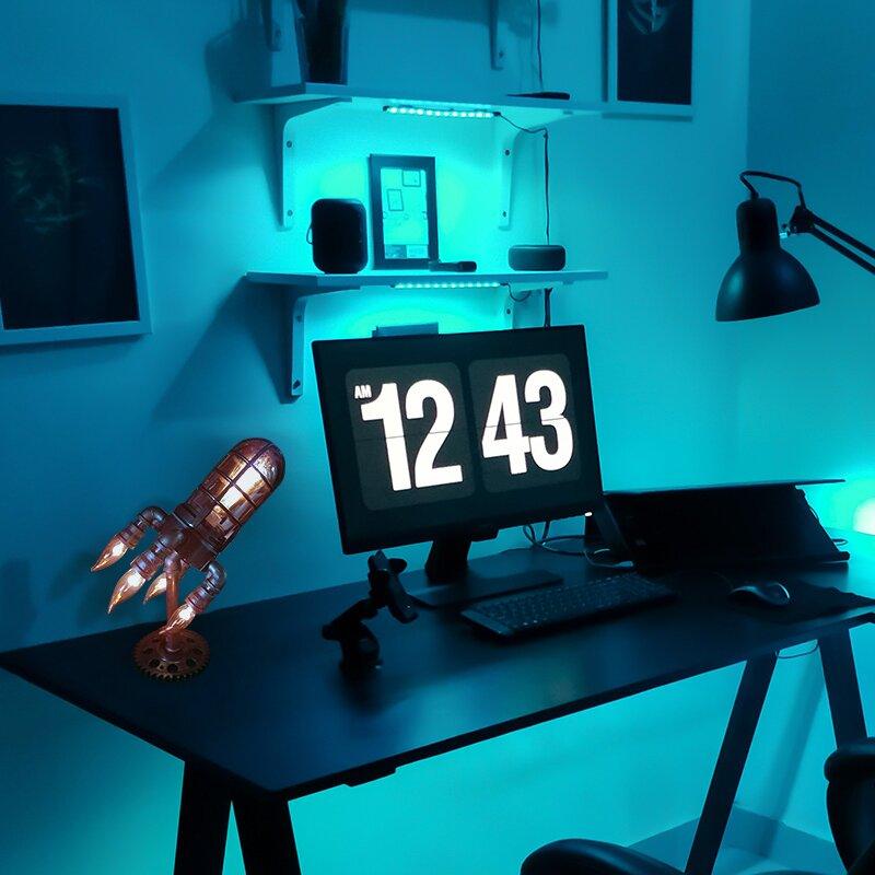 Steampunk rakettlampe