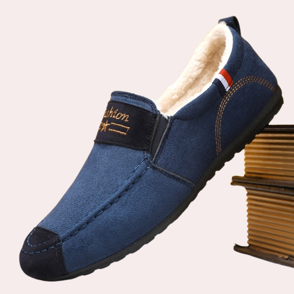 Steven - Komfortable loafers med fleecefor for menn