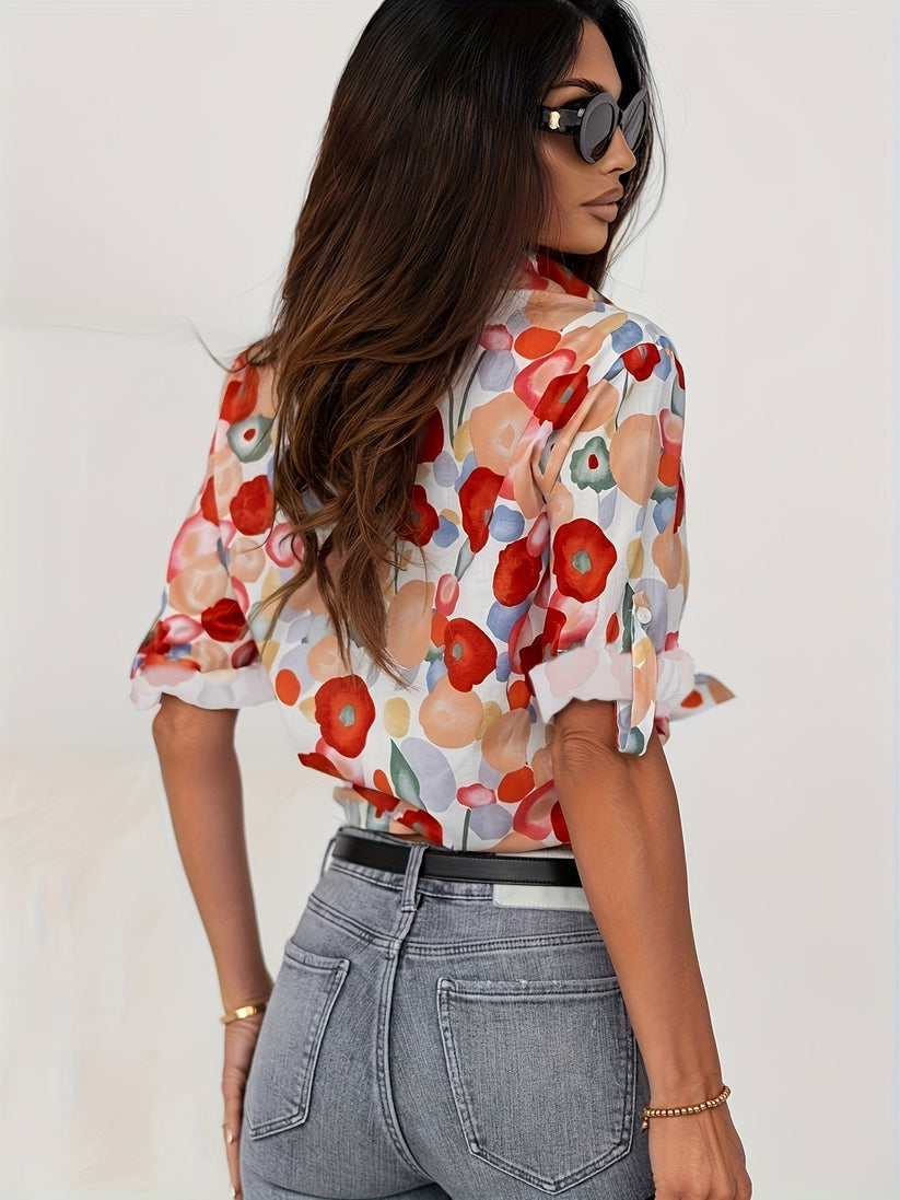 Mille - SummerChic Blomsterbluse