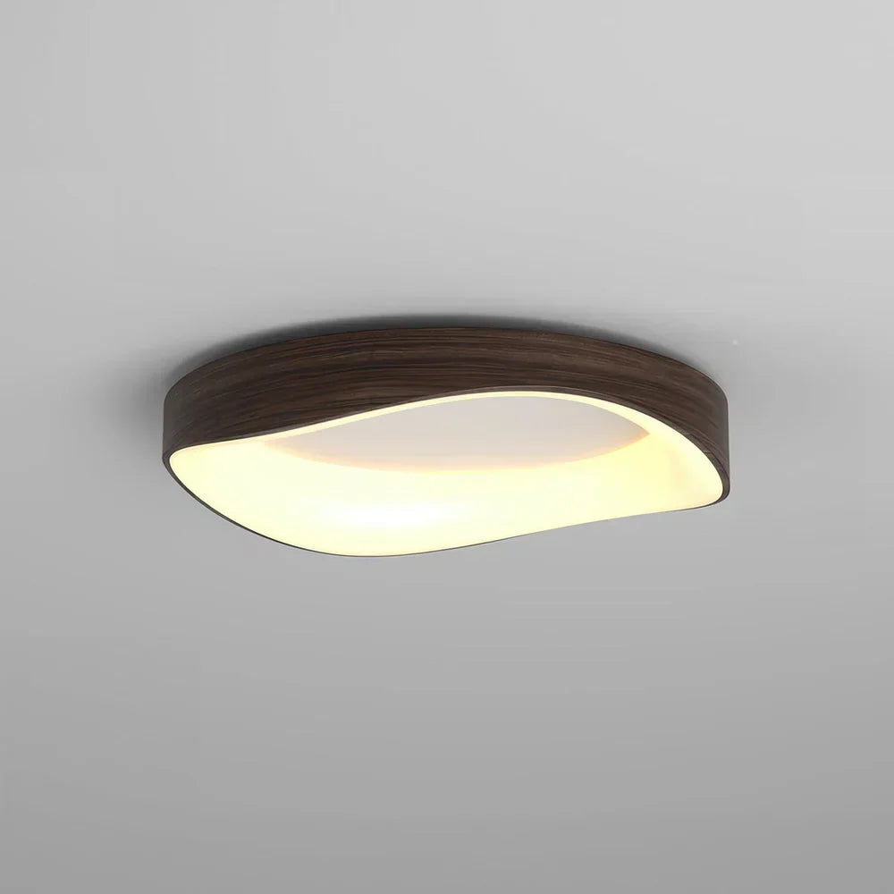 LysLuna Elegant taklampe i tre med myk LED-belysning