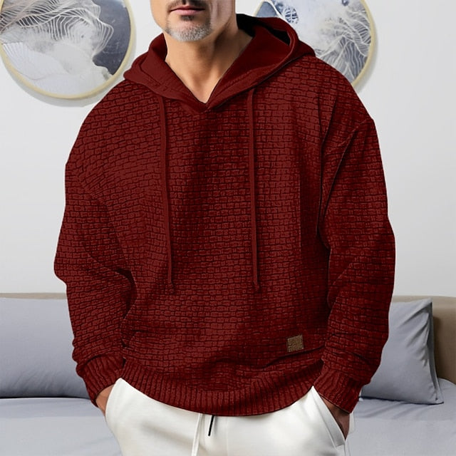 Frederick - Avslappet hettegenser med justerbar snøring