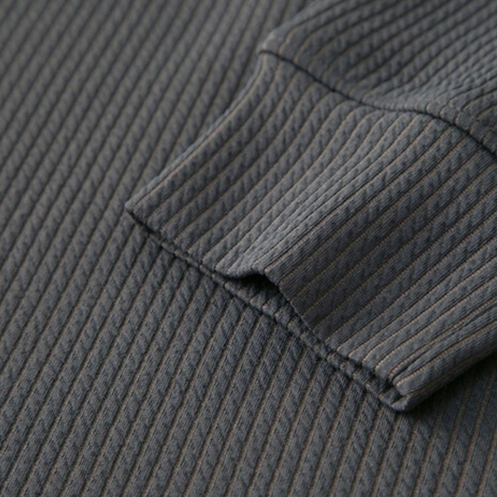 Martin - Komfortabel og stilig firkantet glidelås slim genser for menn